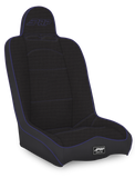 Daily Driver High Back Suspension Seat; Black & Purple Tweed