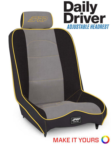 Daily Driver Low Back Suspension Seat With Adjustable Headrest