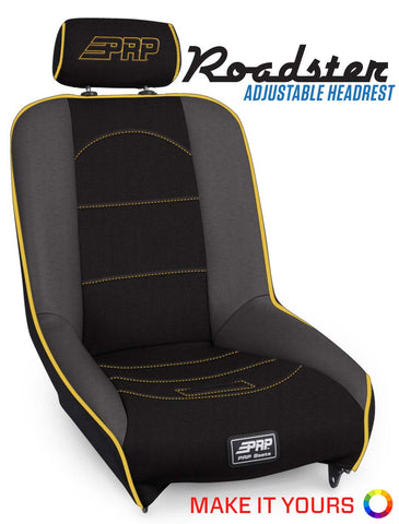 Roadster Low Back Rear Suspension Seat With Adjustable Headrest