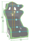 Echo Composite Seat  Black & Black Cloth