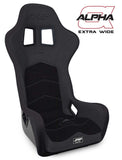 Alpha Composite Seat  Extra Wide  Black