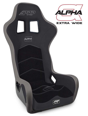 Alpha Composite Seat  Extra Wide  Black & Grey