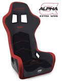 Alpha Composite Seat  Extra Wide  Black & Red