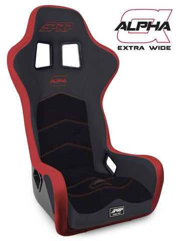 Alpha Composite Seat  Extra Wide  Black & Red