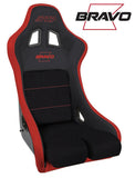 Bravo Composite Seat  Black & Red