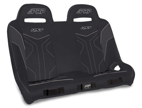 RST Quick Release Rear Suspension Bench Seat For Polaris RZR PRO XP4  PRO R4  Turbo R4  Black & Grey
