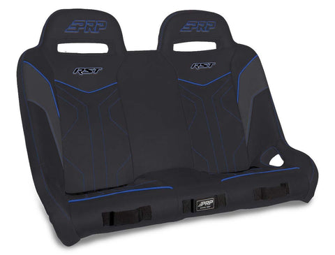 RST Quick Release Rear Suspension Bench Seat For Polaris RZR PRO XP4  PRO R4  Turbo R4  Black & Blue