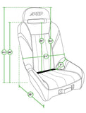 GT/S.E. Suspension Seat  Black And Grey
