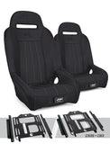 GT/S.E. Suspension Seats Kit For Polaris RZR 570  800  900 (Pair)  Black