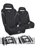 GT/S.E. Suspension Seats Kit For Polaris RZR 570  800  900 (Pair)  Black & Grey