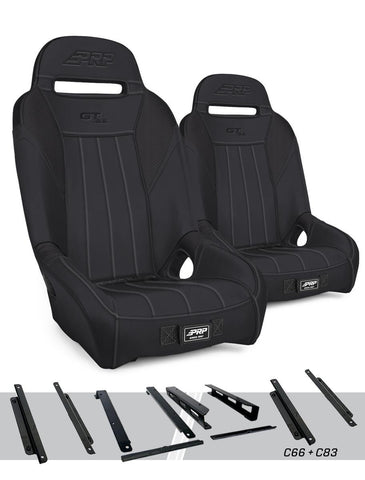 GT/S.E. Suspension Seats Kit For Honda Talon (Pair)  Black