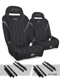 GT/S.E. Suspension Seats Kit For Polaris General  RZR S 900  900 Trail  Trail  XP 1000  Turbo  Turbo S (Pair)  Black & Grey