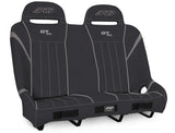 GT/S.E. Quick Release Rear Suspension Bench Seat For Polaris RZR PRO XP4  PRO R4  Turbo R4  Black & Grey