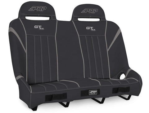 GT/S.E. Quick Release Rear Suspension Bench Seat For Polaris RZR PRO XP4  PRO R4  Turbo R4  Black & Grey