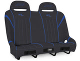 GT/S.E. Quick Release Rear Suspension Bench Seat For Polaris RZR PRO XP4  PRO R4  Turbo R4  Black & Blue