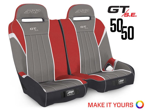 GT/S.E. 50/50 Front Suspension Bench Seat For Polaris RZR S 900  XP 1000  Turbo  Turbo S