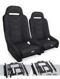 GT3 Suspension Seats Kit For Polaris RZR 570  800  900 (Pair)  Black