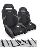 GT3 Suspension Seats Kit For Honda Talon (Pair)  Black & Grey