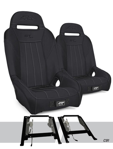 GT3 Suspension Seats Kit For Can-Am Maverick X3 (Pair)  Black