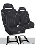 GT3 Suspension Seats Kit For Can-Am Maverick X3 (Pair)  Black & Grey