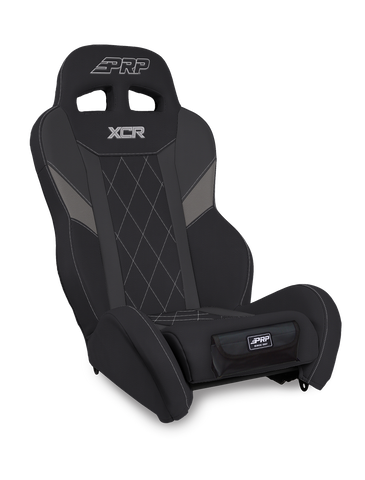 XCR Suspension Seat  Black And Grey With Diamond Stitch And Front Pocket