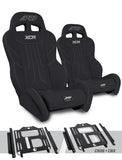 XCR Suspension Seats Kit For Polaris RZR 570  800  900 (Pair)  Black