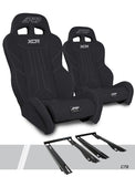 XCR Suspension Seats Kit For Polaris RZR PRO XP  PRO R  Turbo R  PRO S (Pair)  Black