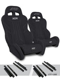 XCR Suspension Seats Kit For Polaris General  RZR S 900  900 Trail  Trail  XP 1000  Turbo  Turbo S (Pair)  Black