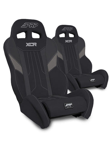XCR Suspension Seats Kit For Can-Am Maverick X3 (Pair)  Black & Grey