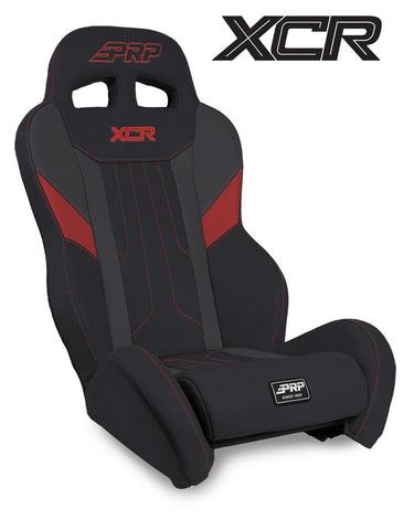 XCR Rear Suspension Seat  Black & Red