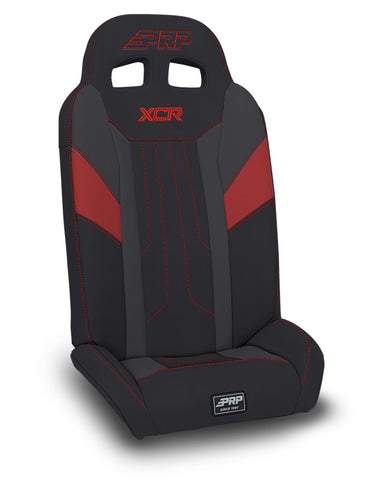 XCR Fold Flat Rear Suspension Seats For Polaris RZR PRO XP4  PRO R4  Turbo R4 (Pair)  Red