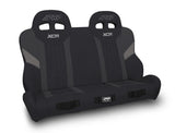 XCR Quick Release Rear Suspension Bench Seat For Polaris RZR PRO XP4  PRO R4  Turbo R4  Black & Grey