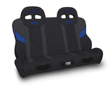 XCR Quick Release Rear Suspension Bench Seat For Polaris RZR PRO XP4  PRO R4  Turbo R4  Black & Blue