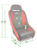 Comp Elite Suspension Seat; Red