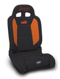 EnduroDaily Reclining Suspension Seat  Black & Orange Vinyl  Driver