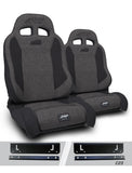 Enduro Elite Suspension Seat - Trek Edition  Kit For 97-02 Jeep Wrangler TJ (Pair)  Grey