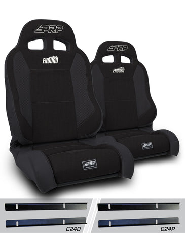 Enduro Elite Suspension Seat - Trek Edition  Kit For 03-06 Jeep Wrangler TJ (Pair)  Black