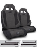 Enduro Elite Suspension Seat - Trek Edition  Kit For Jeep Wrangler CJ7/YJ (Pair)  Grey