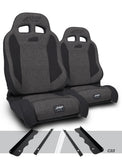 Enduro Elite Suspension Seat - Trek Edition  Kit For 95-01 Jeep Cherokee XJ (Pair)  Grey