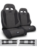 Enduro Elite Suspension Seat - Trek Edition  Kit For Jeep Wrangler JK/JKU (Pair)  Grey