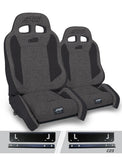 Enduro Elite Suspension Seat - Crawl Edition  Kit For 97-02 Jeep Wrangler TJ (Pair)  Grey