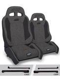 Enduro Elite Suspension Seat - Crawl Edition  Kit For Jeep Wrangler CJ7/YJ (Pair)  Grey