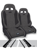 Enduro Elite Suspension Seat - Crawl Edition  Kit For 95-01 Jeep Cherokee XJ (Pair)  Grey