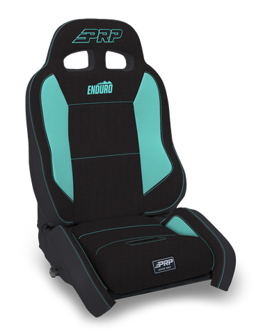 EnduroCrawl Reclining Suspension Seat  Black & Teal Tweed  Driver