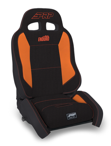 EnduroCrawl Reclining Suspension Seat  Black & Orange Tweed  Passenger