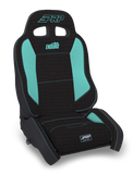 EnduroCrawl Reclining Suspension Seat  Black & Teal Tweed  Passenger