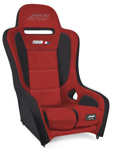 Podium Elite Suspension Seat; Red