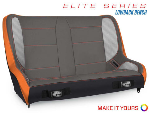 Elite Series Low Back Rear Suspension Bench Seat - 39"