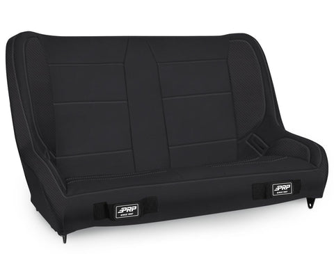 Elite Series Rear Bench For Jeep CJ-7/Wrangler YJ; Black Vinyl