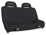 Elite Series Rear Bench For Jeep Wrangler JKU/JLU; Black Vinyl